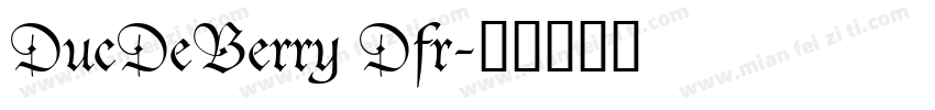 DucDeBerry Dfr字体转换